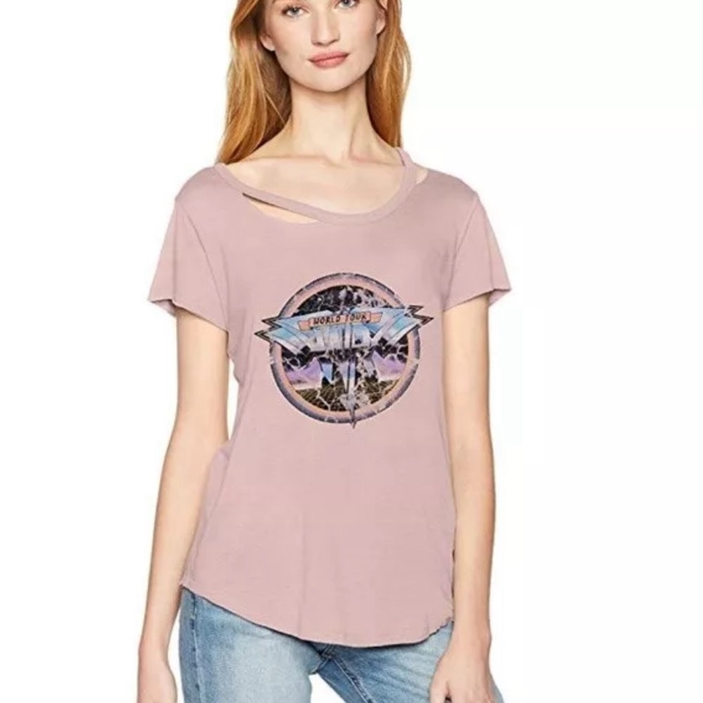 Women's Pink Graphic Top